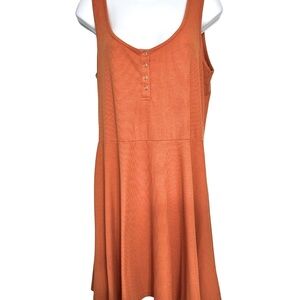C&V Chelsea & Violet Orange Sleeveless Sundress Womens Size XL